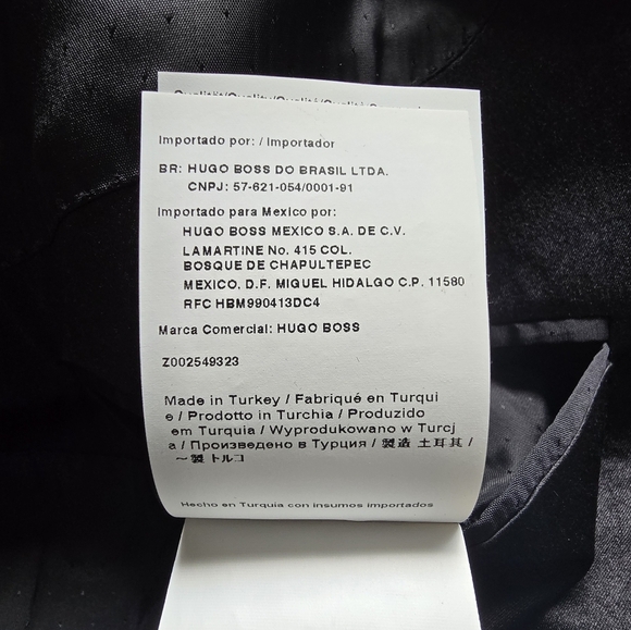 Boss Classic Black Blazer Mix Of Silk And Wool - Picture 11 of 11